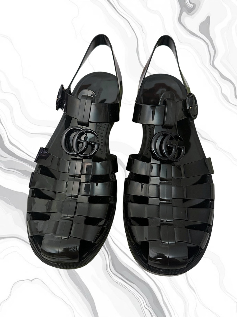Gucci Fisherman GG Sandals
